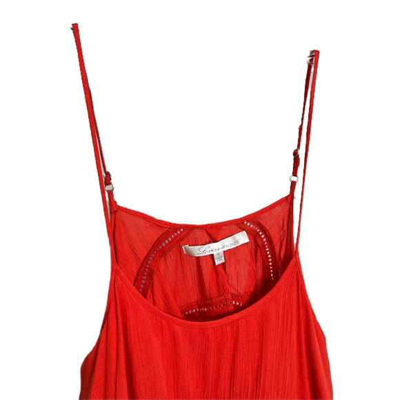 Lovers + Friends Women's Sunkissed Mini Dress Orange Open Back Spaghetti Strap S - Picture 6 of 9
